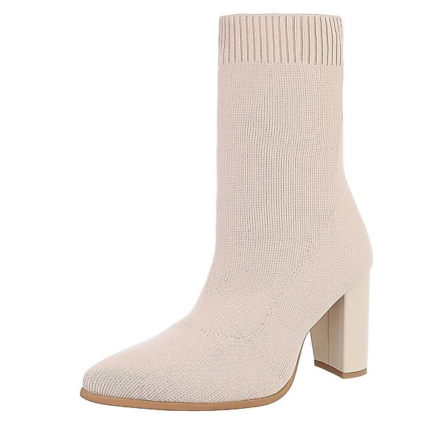 Ital-Design Elegante Strumpfstiefel mit Blockabsatz für günstig online kaufen