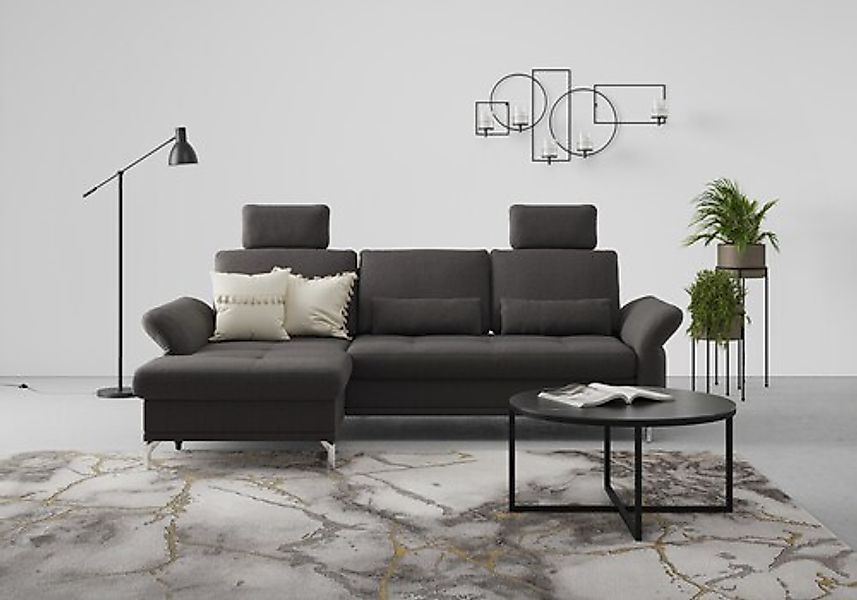 Home affaire Ecksofa »Palm Beach L-Form« Federkern, mit Sitztiefenverstellu günstig online kaufen