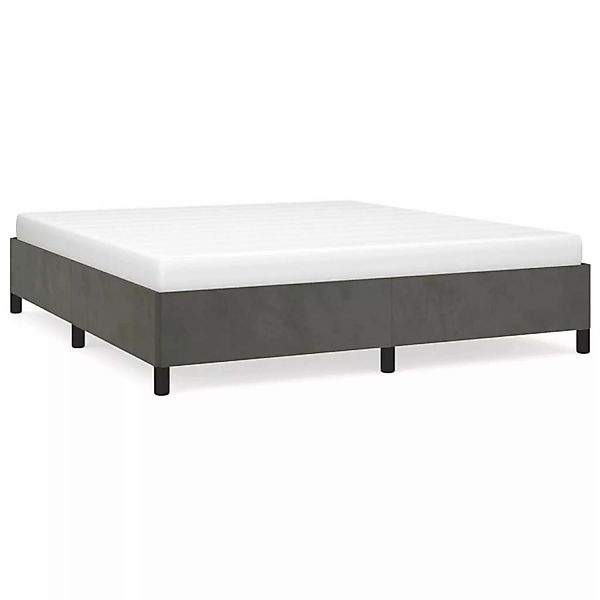 vidaXL Bettgestell Dunkelgrau 180x200 cm Samt Modell 21397259 günstig online kaufen