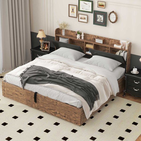 STILVORA Metallbett 180x200 Metallbett Holzbett mit günstig online kaufen