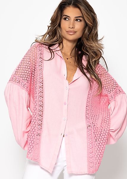 SASSYCLASSY Langarmbluse Leinen Bluse Damen mit günstig online kaufen