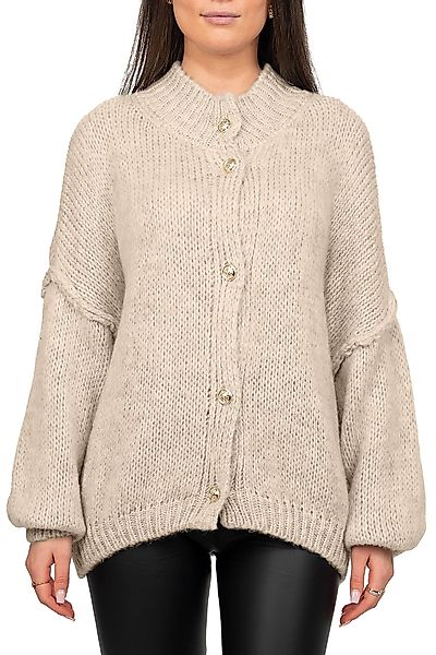 Reichstadt Strickjacke Damen Relaxed Fit Pullover günstig online kaufen