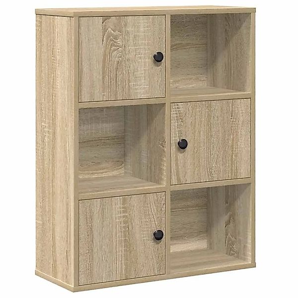 vidaXL Bücherregal Sonoma-Eiche 60x24x76,5 cm Holzwerkstoff 860384 günstig online kaufen