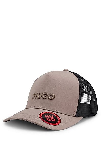 HUGO Fitted Cap Marsel-Trucker aus Twill & Mesh mit 3D Logostickerei, unise günstig online kaufen