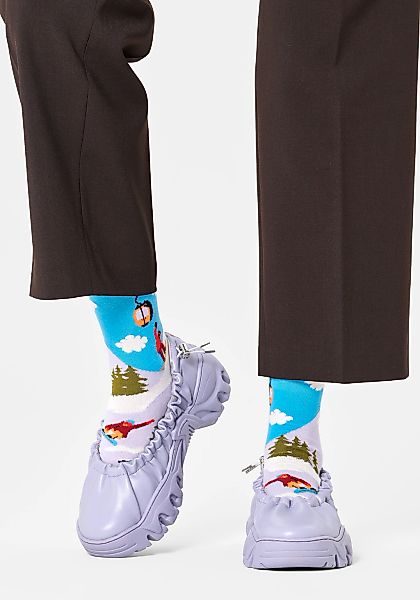 Happy Socks Langsocken 2er Pack, mit Snowboardmotiven günstig online kaufen