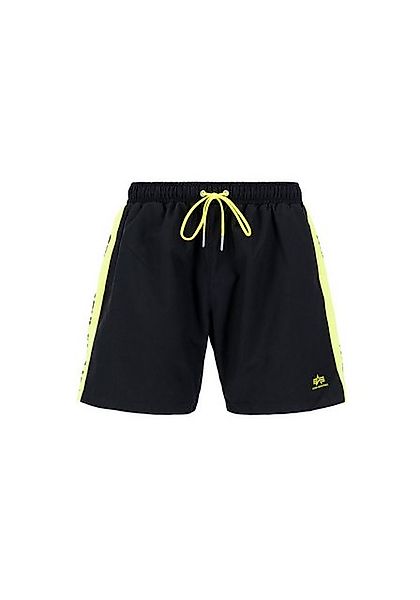 Alpha Industries  Shorts Printed Stripe Swim Short - black günstig online kaufen