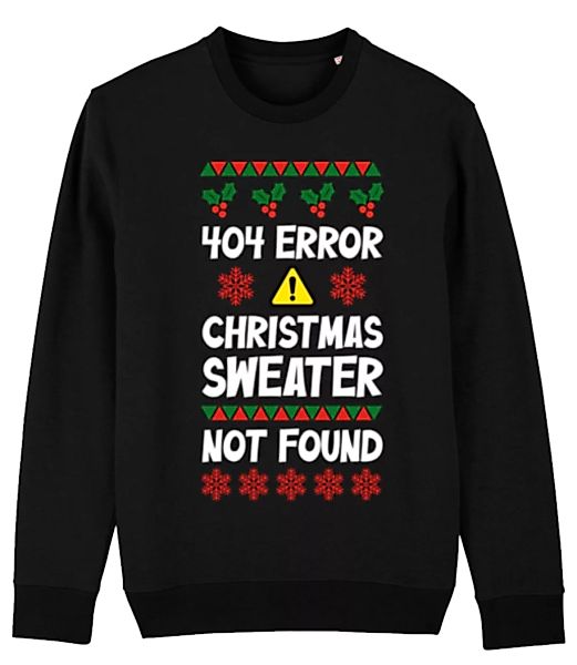 404 Error Christmas Sweater · Unisex Bio Pullover Stanley Stella 2.0 günstig online kaufen