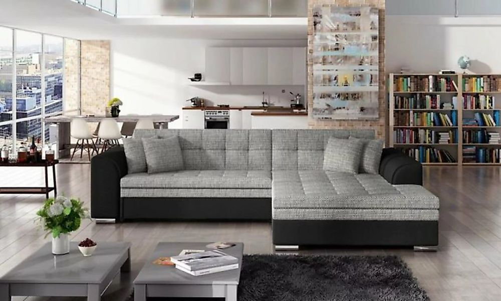 JVmoebel Ecksofa Wohnzimmer Ecksofa sofa Couch Textil Polster Möbel Sofort, günstig online kaufen