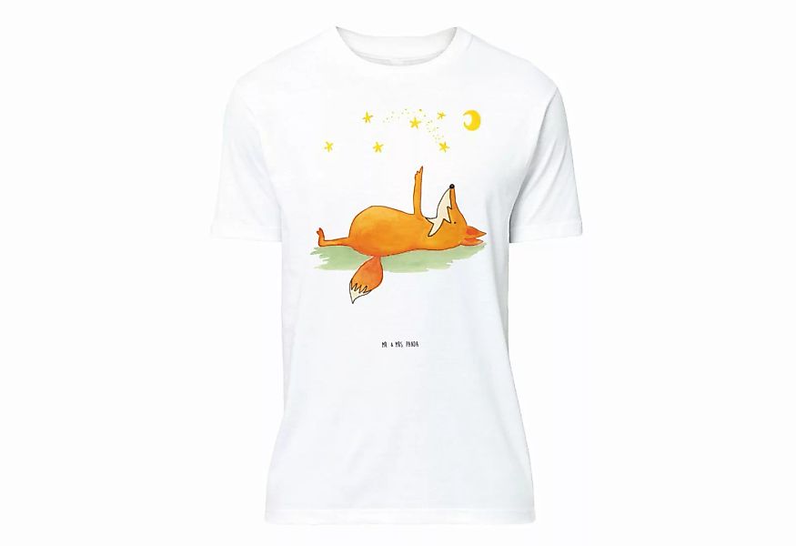 Mr. & Mrs. Panda T-Shirt Fuchs Sterne - Weiß - Geschenk, Füchse, Geburstag, günstig online kaufen