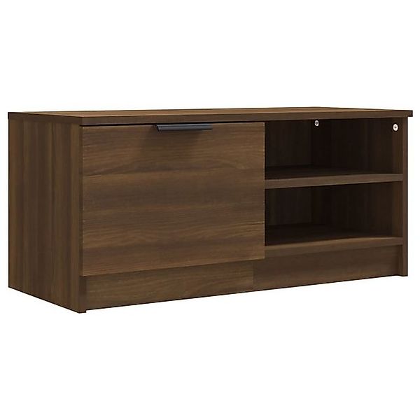 vidaXL TV-Schrank TV-Schrank Braun Ereiche 80x35x36,5 cm Spanplatte Lowboar günstig online kaufen