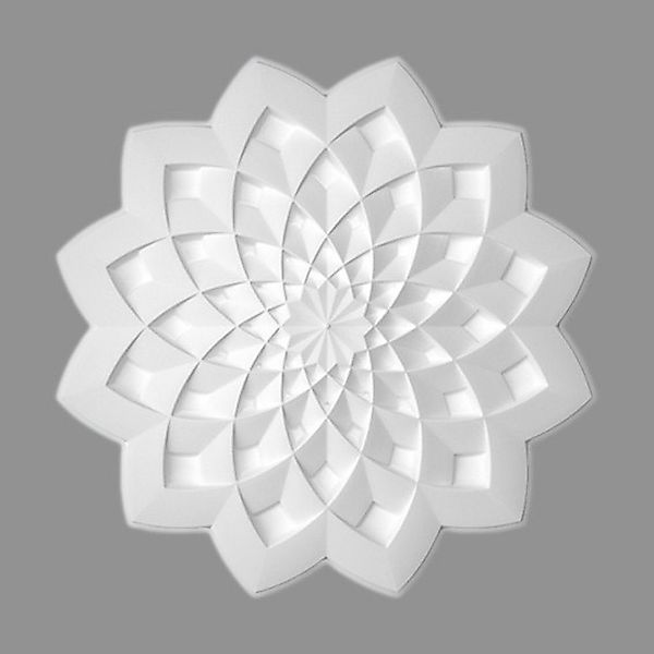 PROVISTON Wanddekoobjekt Stuckrosette, Polystyrol, Durchmesser 631 günstig online kaufen