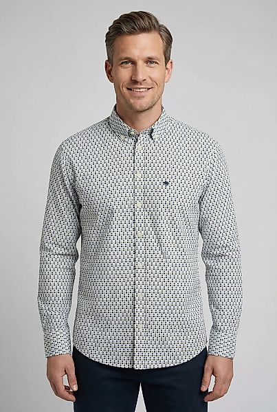 FYNCH-HATTON Langarmhemd normale Passform, aus reiner Baumwolle, mit Minima günstig online kaufen