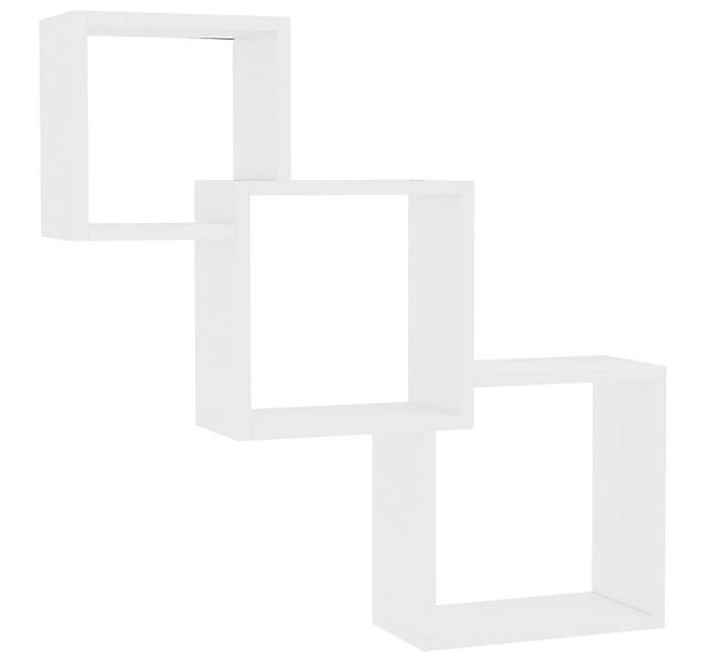 vidaXL Regal Cube Wandregale Weiß 68x15x68 cm Holzwerkstoff, 1-tlg. günstig online kaufen
