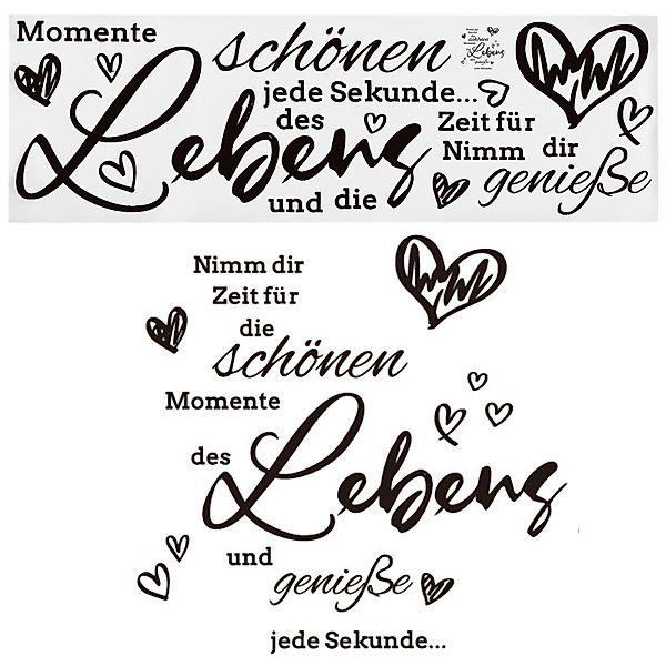 BlingBin Wandtattoo Wohnzimmer Wandaufkleber Schlafzimmer Wandsticker günstig online kaufen
