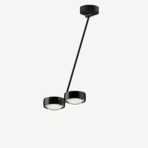 Occhio Sento Soffitto Doppio 60 Up E Deckenleuchte LED 2-flammig, Kopf blac günstig online kaufen