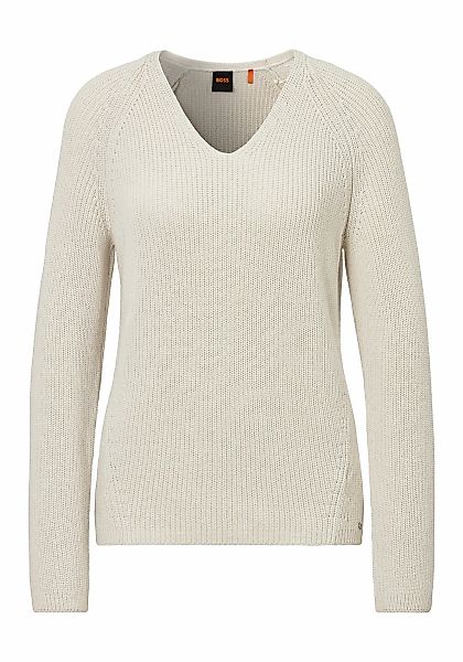 BOSS ORANGE Strickpullover "C Fardin", mit Charm mit BOSS Logo günstig online kaufen