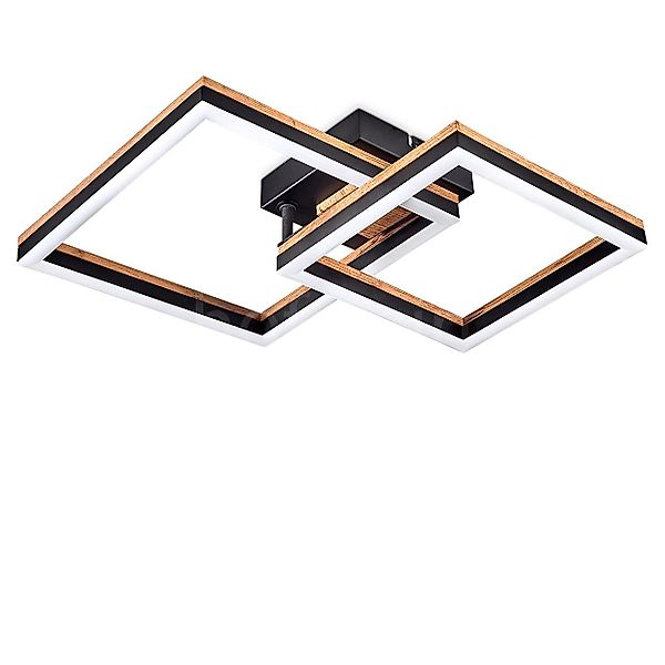 hofstein Deckenleuchte Deckenlampe aus Metall/MDF/Kunststoff in günstig online kaufen