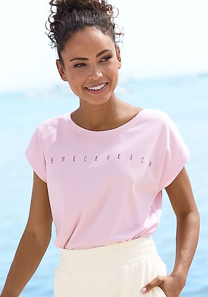 Venice Beach Kurzarmshirt, mit Frontdruck, T-Shirt aus Baumwollmischung, Ba günstig online kaufen