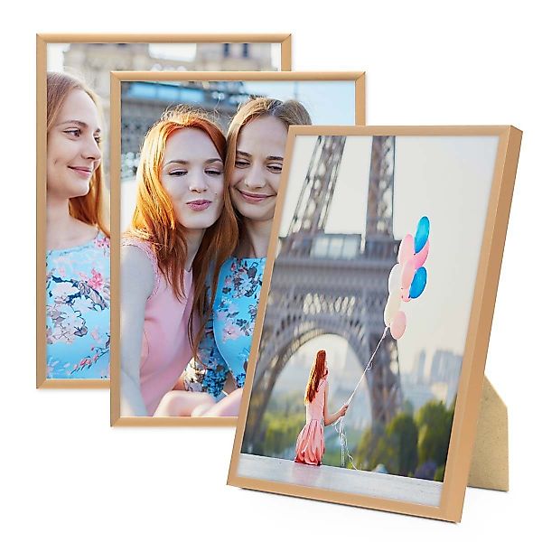 PHOTOLINI Bilderrahmen 3er Set Aluminium Modern günstig online kaufen