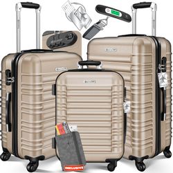 KESSER Kofferset, 4 Rollen, (3 tlg), günstig online kaufen