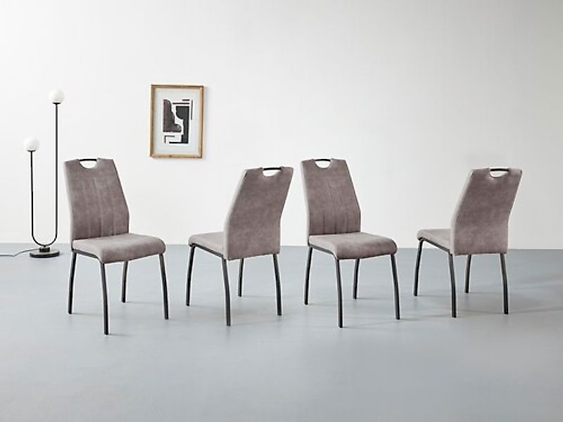 HELA Esszimmerstuhl »ELIF« (Set) 4 Stk. Microfaser 140 Kg Belastbar, Küchen günstig online kaufen