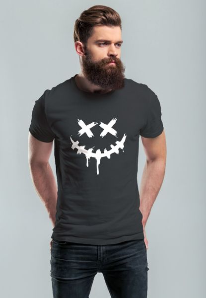 Neverless Print-Shirt Herren T-Shirt Bedruckt Techwear günstig online kaufen