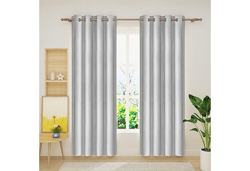 Woltu Verdunkelungsvorhang (1 St), Stangendurchzug, verdunkelnd, mit Ösen b günstig online kaufen