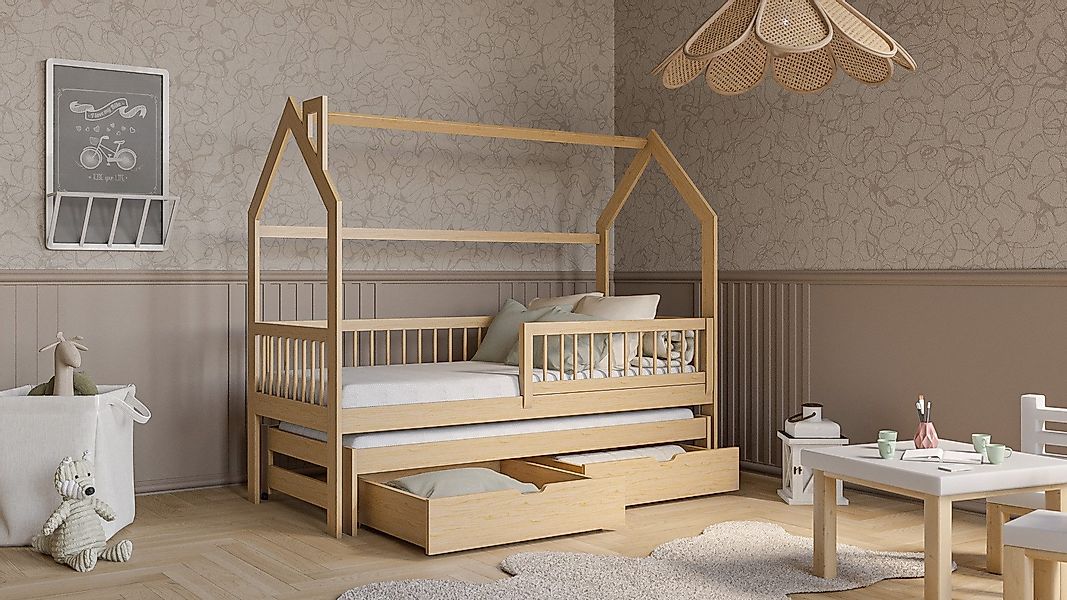 thematys Hausbett mit Ausziehbett Kinderbett und günstig online kaufen