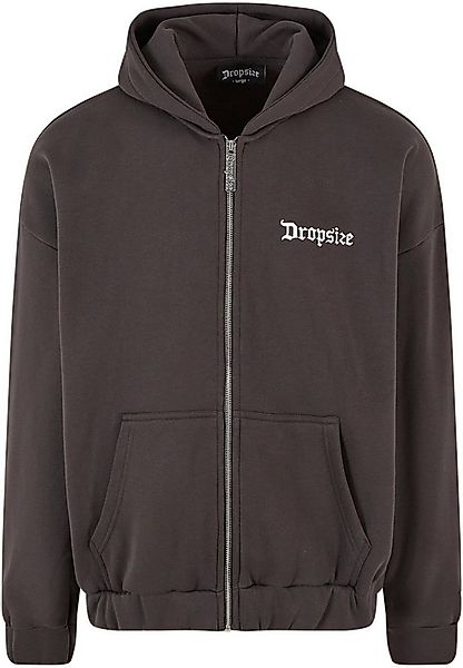 Dropsize Sweatjacke Dropsize Herren Super Heavy Oversize Blank Zip Hoodie günstig online kaufen