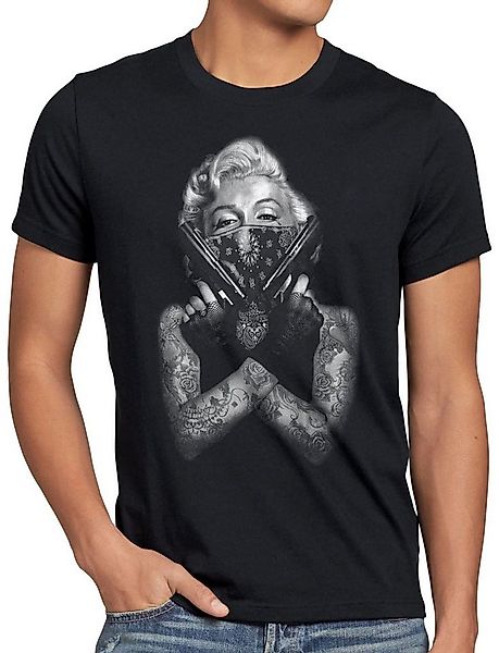 style3 T-Shirt Gangster Marilyn rock monroe tätowiert biker usa tattoo günstig online kaufen
