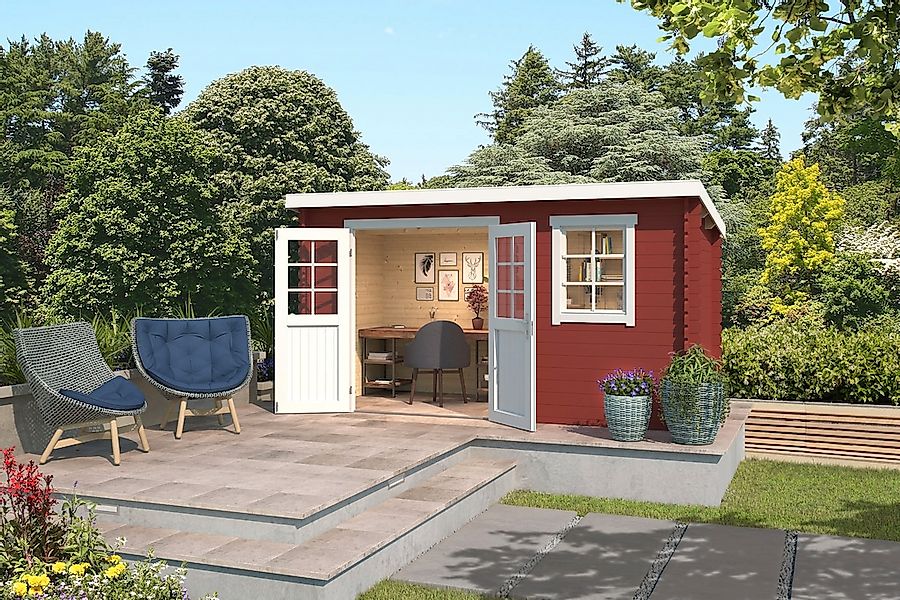 LASITA MAJA Gartenhaus "Amira 175", Blochbohlenhaus 28mm, Fundamentmass 380 günstig online kaufen