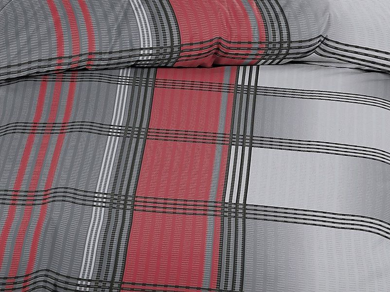 Casa Colori Bettwäsche Seersucker Bettwäsche Garnitur 135x200 Reißverschlus günstig online kaufen