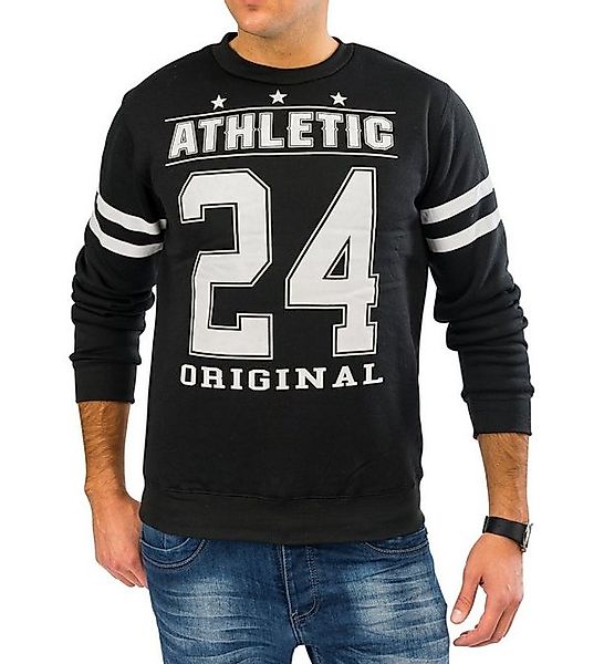 Egomaxx Strickpullover Sterne Streifen Zahlen Print (1-tlg) günstig online kaufen