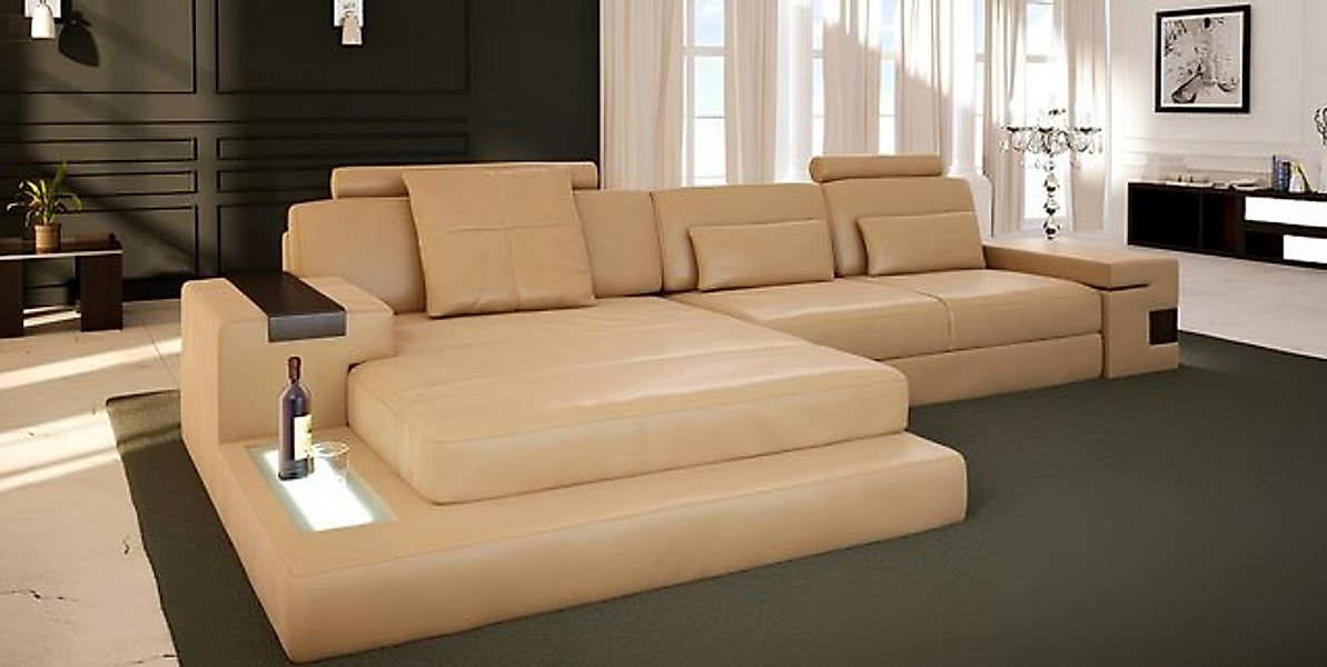 JVmoebel Ecksofa Leder LForm Wohnlandschaft Couch Big XXL Sofa Polster Ecke günstig online kaufen