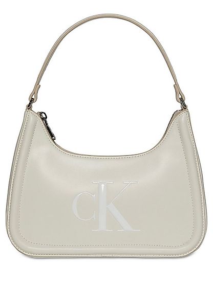 Calvin Klein Schultertasche RAISED CK SMALL SHOULDER BAG, Henkeltasche, Dam günstig online kaufen