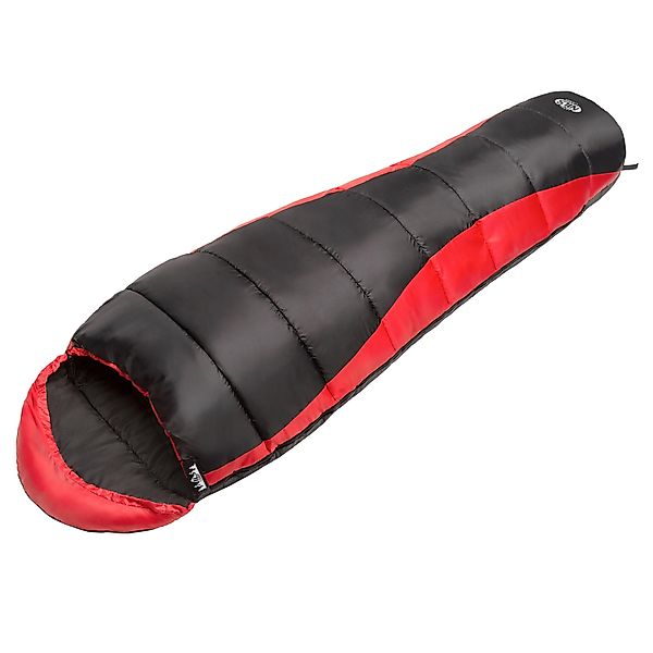 NILS CAMP Mumienschlafsack dicker Schlafsack Schwarz/Rot günstig online kaufen
