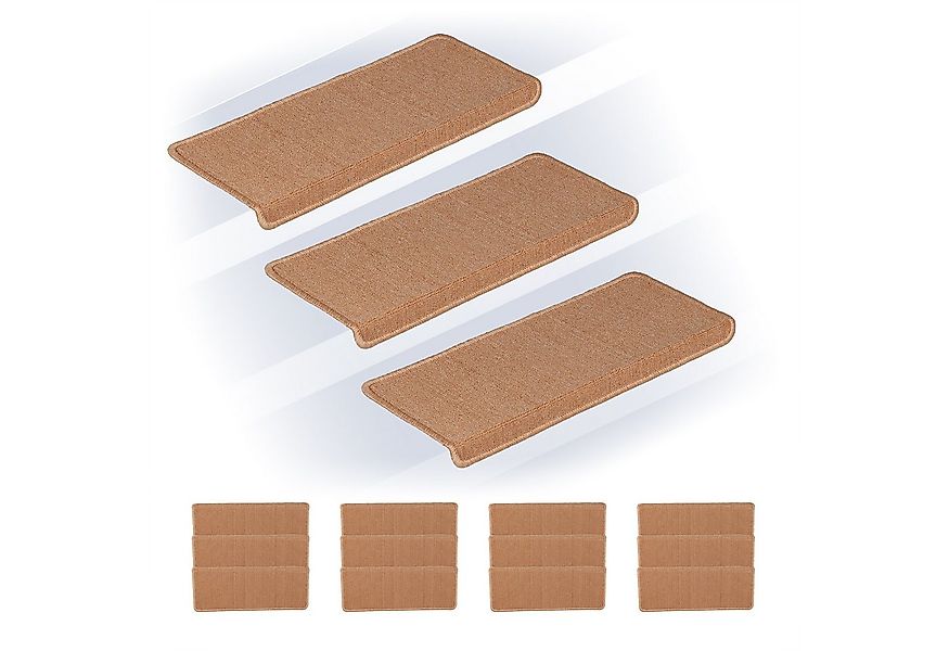 relaxdays Stufenmatte Rechteckige Stufenmatten im 15er Set, Höhe: 40 mm, Be günstig online kaufen