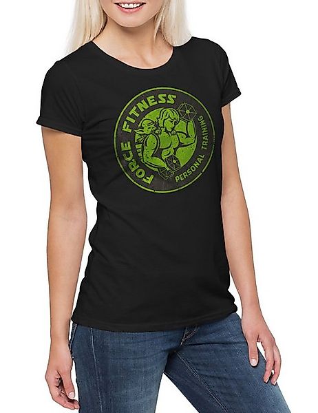 Urban Backwoods Print-Shirt Force Fitness Vintage Logo Damen T-Shirt Star G günstig online kaufen