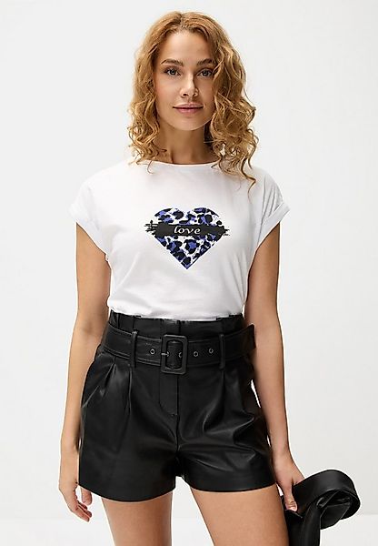 LASCANA Print-Shirt aus Baumwolle, Damen T-Shirt, Basic günstig online kaufen