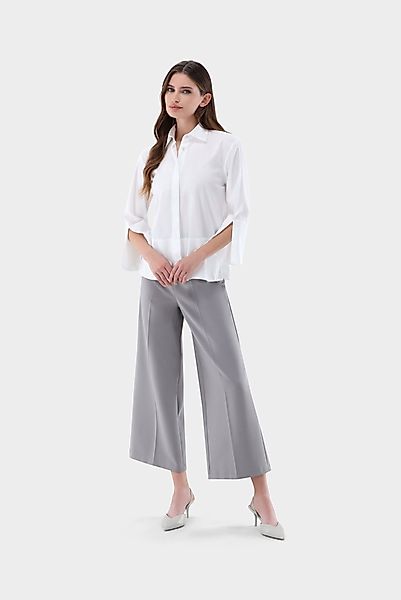 Hemdbluse mit Seitenschlitzen Boxy Fit günstig online kaufen