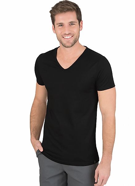 Trigema T-Shirt "TRIGEMA V-Shirt Slim Fit", 1 Stk. günstig online kaufen