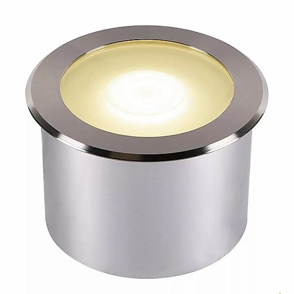 LED Bodeneinbauleuchte Dasar Flat in Edelstahl 7W 520lm IP67 4000K günstig online kaufen