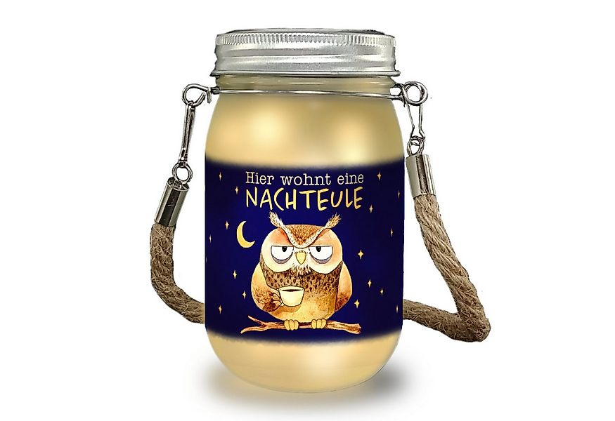 speecheese Dekolicht Eule Solarlicht mit Spruch Hier wohnt eine Nachteule günstig online kaufen