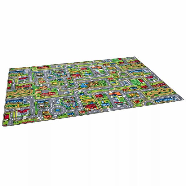 Snapstyle Kinder Spiel Teppich Abenteuerland Bunt Bunt 160x160cm günstig online kaufen