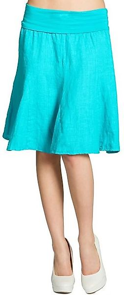 Caspar Faltenrock RO014 Damen Midi Leinenrock günstig online kaufen