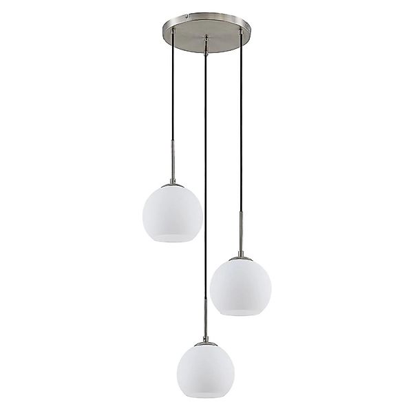 Lindby Pendelleuchte Jurian 9627831 Modern in Weiß aus Metall 3-flammig E27 günstig online kaufen
