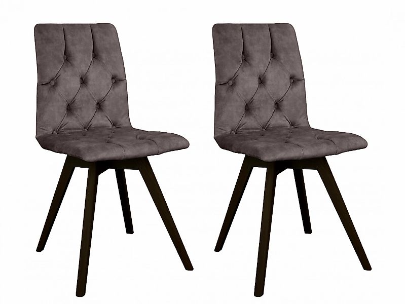 andas Esszimmerstuhl "Rania", (Set), 2 St., Samtvelours, mit Massivholzbein günstig online kaufen