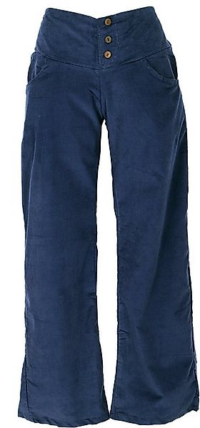 Guru-Shop Relaxhose Cordhose mit leicht ausgestelltem Bein - blau Ethno Sty günstig online kaufen