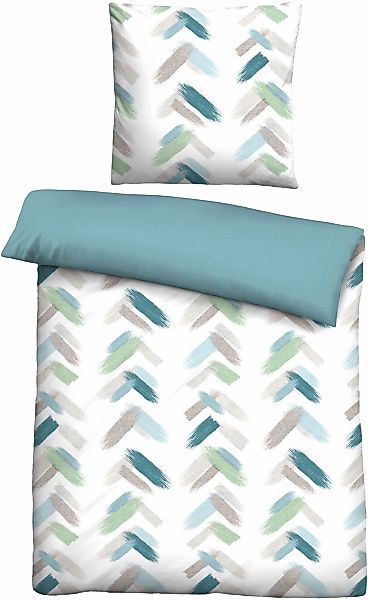 Castell - Markenbettwäsche Wendebettwäsche "0260338" 2 Stk. Seersucker, pfl günstig online kaufen