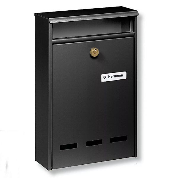 Standard Anlagen-Briefkasten WISMAR B5, schwarz günstig online kaufen
